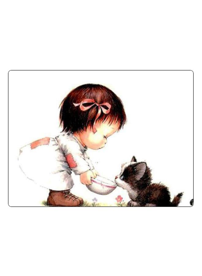 BP Printed Anti-Slip Gaming Mouse Pad Brown/White/Beige