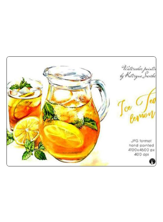 BP Printed Anti-Slip Gaming Mouse Pad Yellow/Clear/White