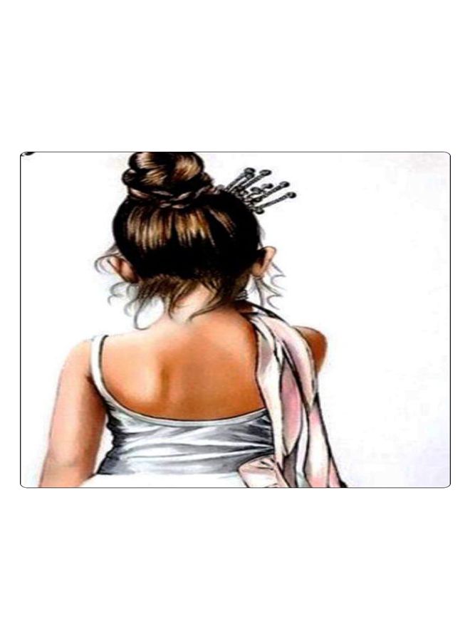 BP Printed Anti-Slip Gaming Mouse Pad White/Beige/Brown