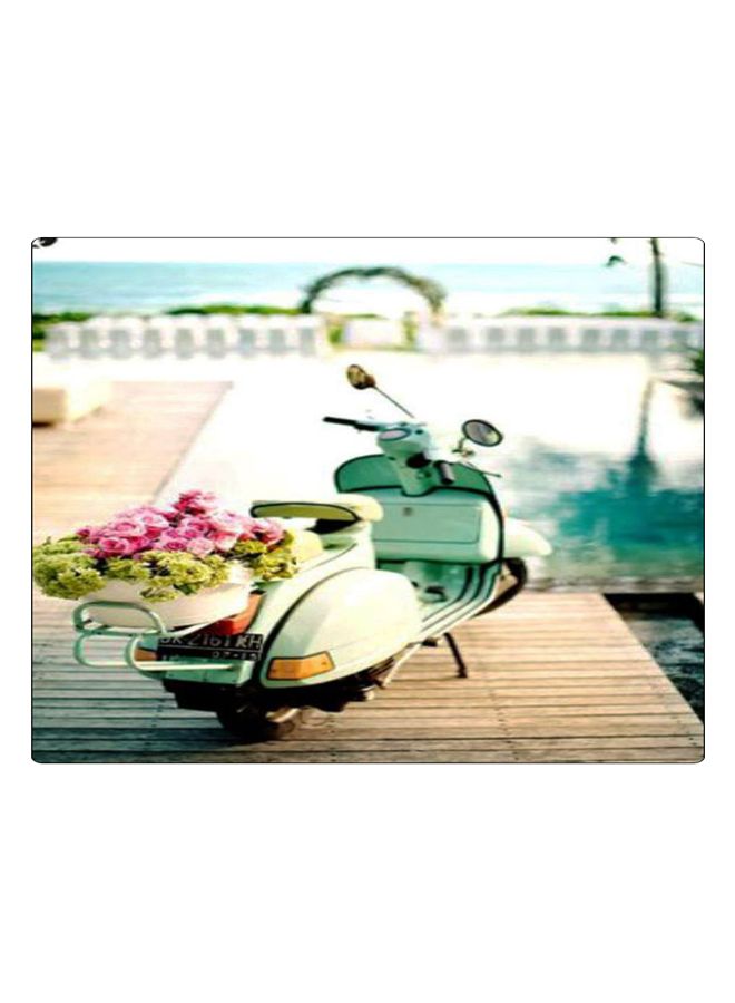 BP Printed Anti-Slip Gaming Mouse Pad White/Green/Pink