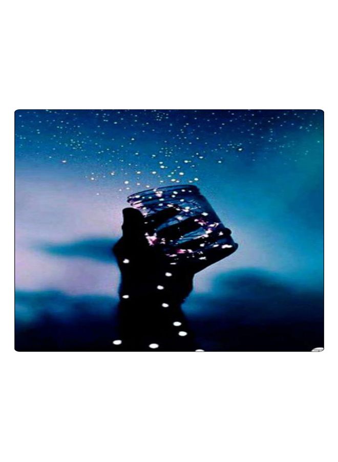 BP Printed Anti-Slip Gaming Mouse Pad Blue/Black/White