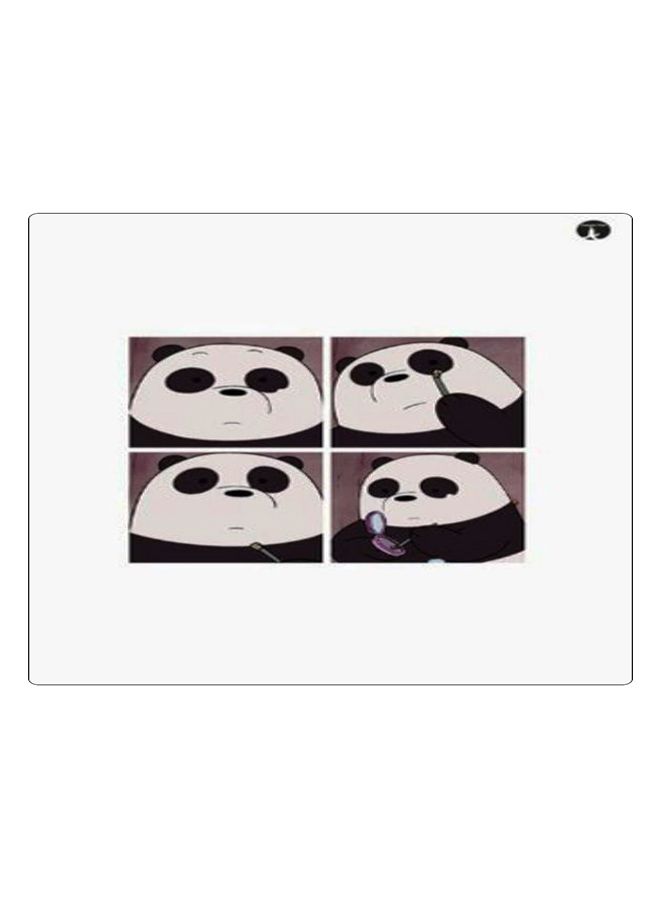 BP Printed Anti-Slip Gaming Mouse Pad White/Black/Grey