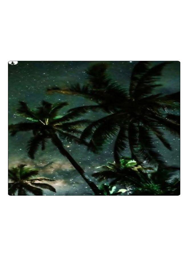 بي بي لوحة ماوس ألعاب بتصميم مضادة للانزلاق وبنمط مطبوع أخضر/أسود