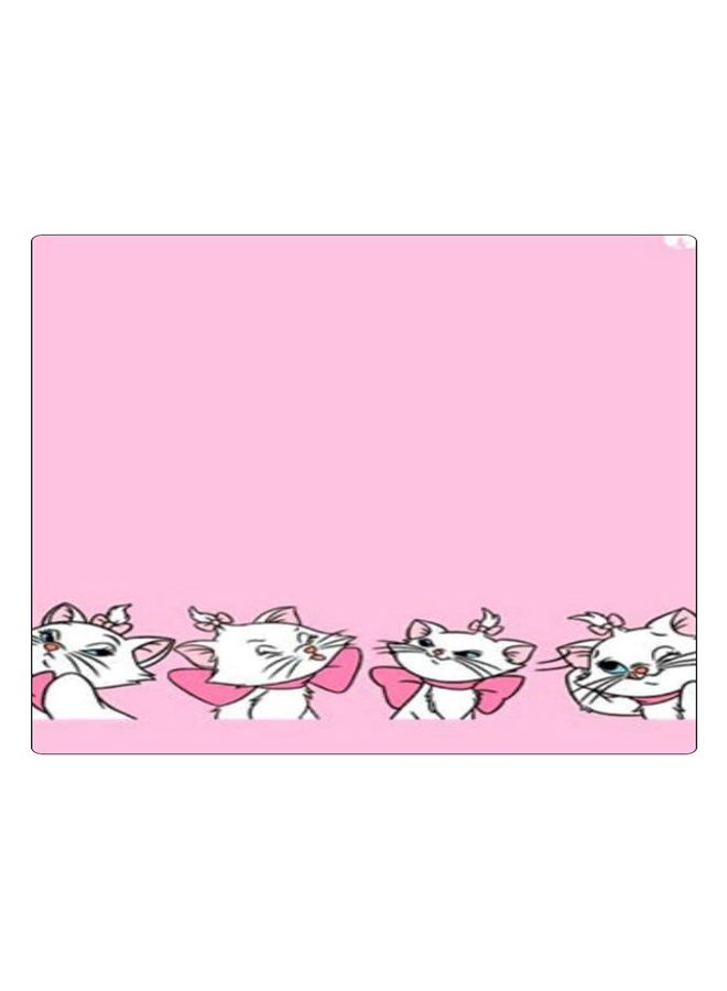 BP Printed Anti-Slip Gaming Mouse Pad Pink/White