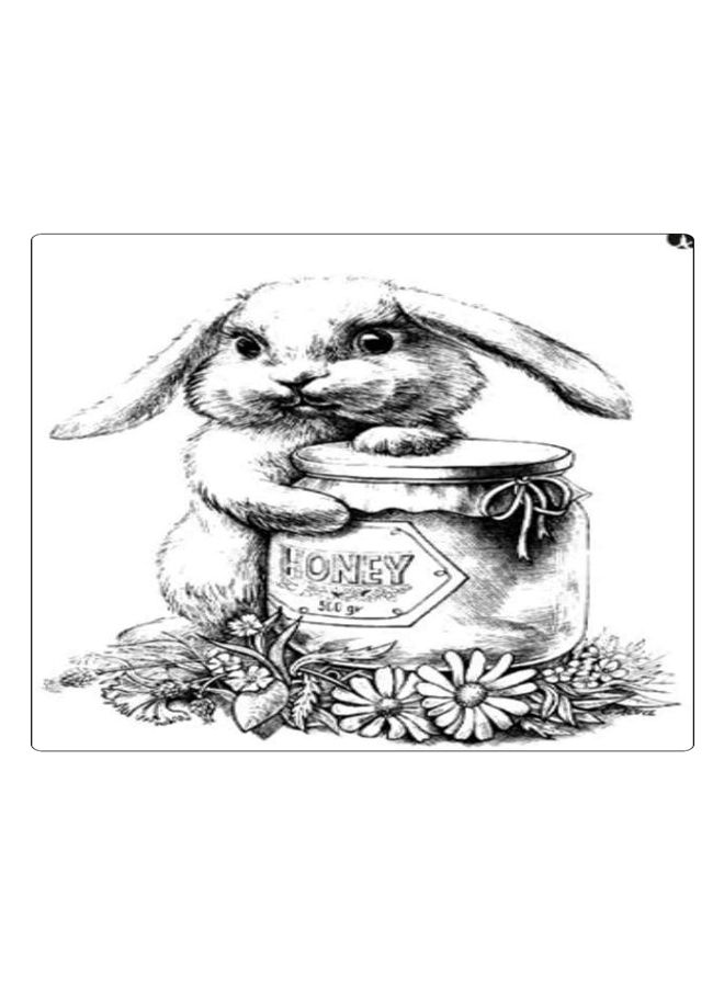 BP Printed Anti-Slip Gaming Mouse Pad White/Grey