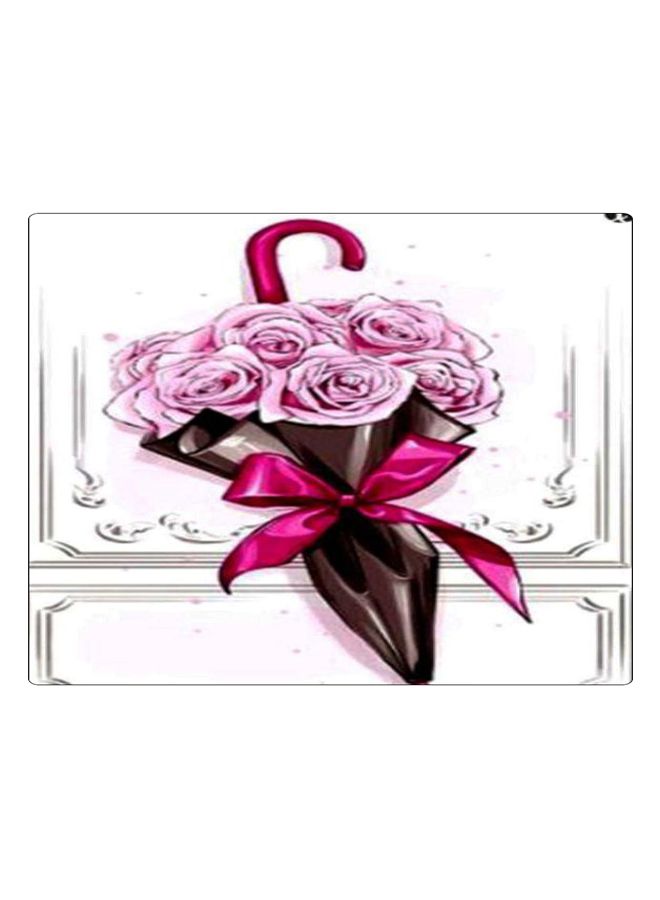 Printed Anti-Slip Gaming Mouse Pad Pink/Brown/White