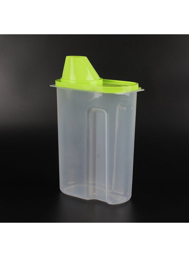 Generic Grain Storage Container Green/Clear 16x9x22cm 