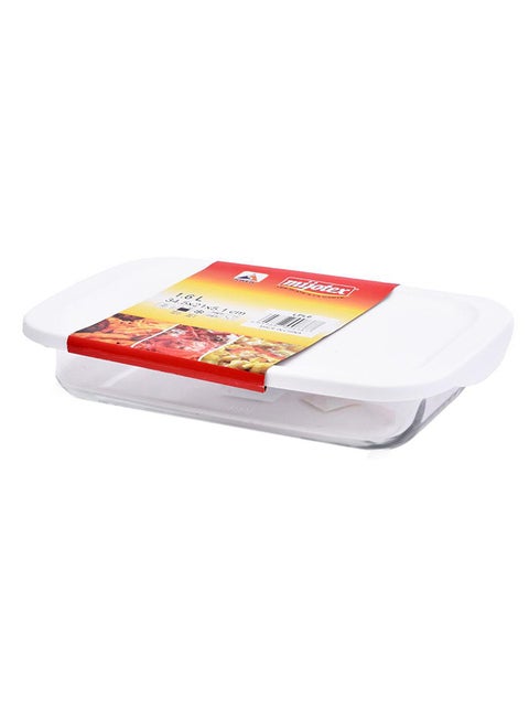 Rectangular Tray With Cover Clear 5.1*21*34.5cm