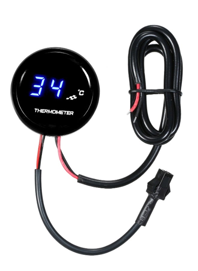Generic LED Display Ultra-Thin Round Motorcycle Meter Gauge 