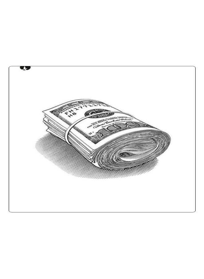 BP Printed Anti-Slip Gaming Mouse Pad White/Black 