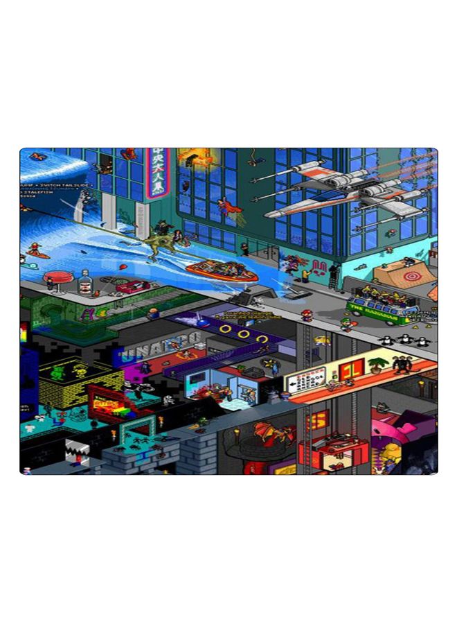 BP Printed Anti-Slip Gaming Mouse Pad Multicolour
