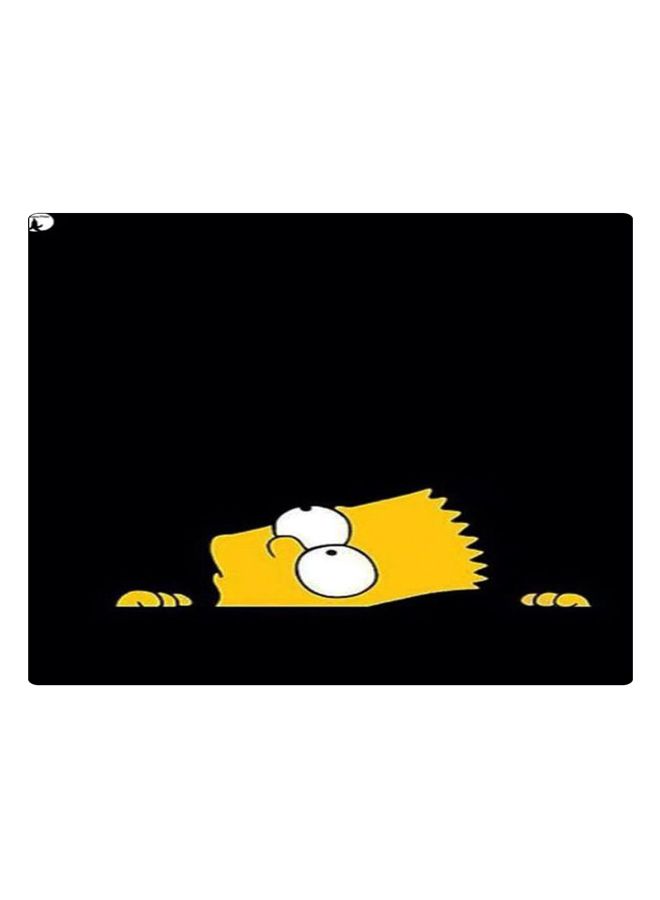 BP Printed Anti-Slip Gaming Mouse Pad Black/Yellow/White