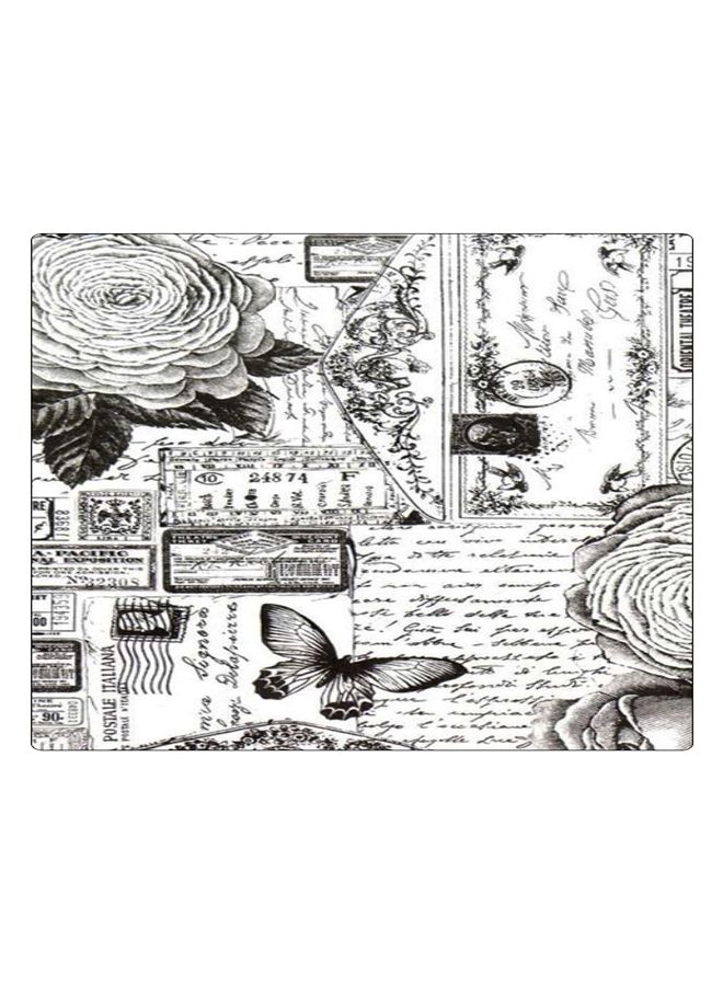 BP Printed Anti-Slip Gaming Mouse Pad White/Black
