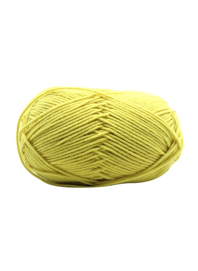 Crochet And Knitting Wool Yarn Yellow 15centimeter