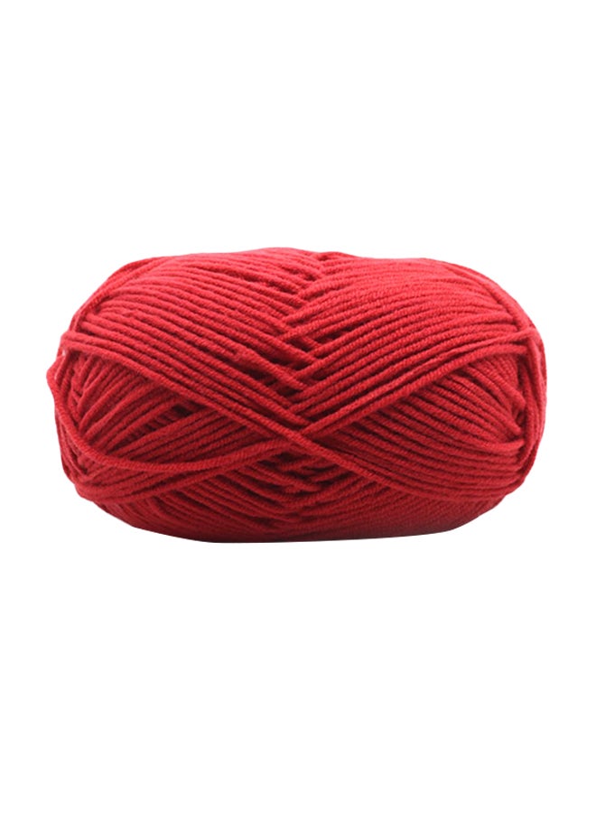Crochet And Knitting Wool Yarn Red 15centimeter