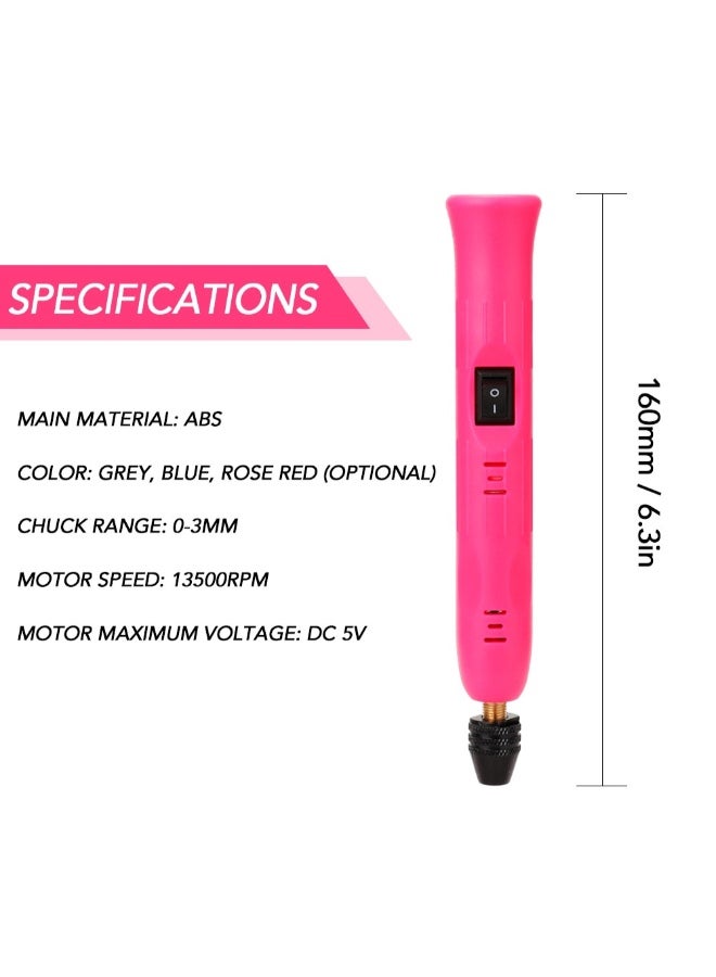 Mini Universal Chuck Electric Grinder Pink  - Image 2