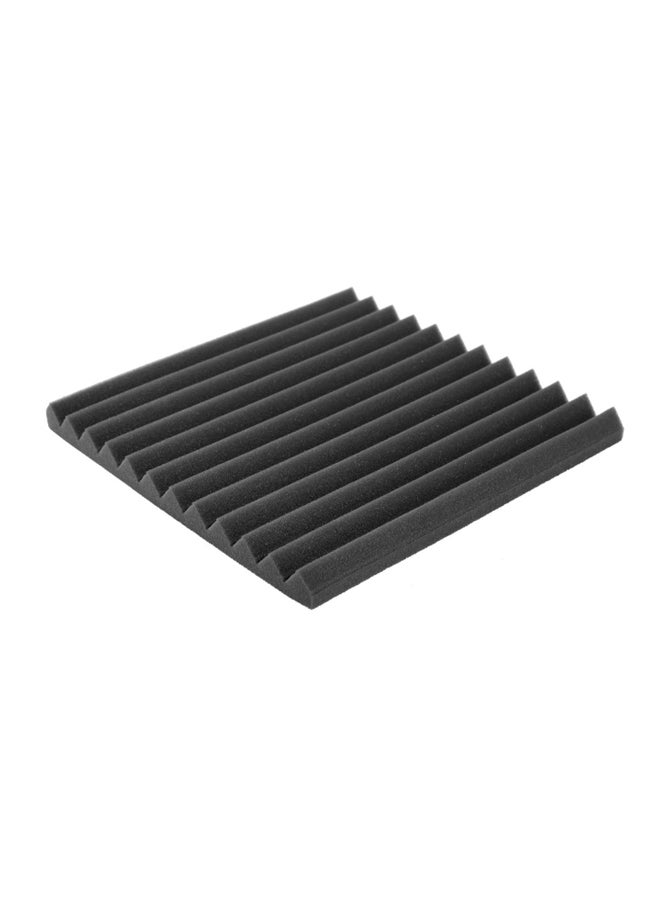 12-Piece Recording Studio Soundproof Wedge Foam Red/Black 35cm - Image 2