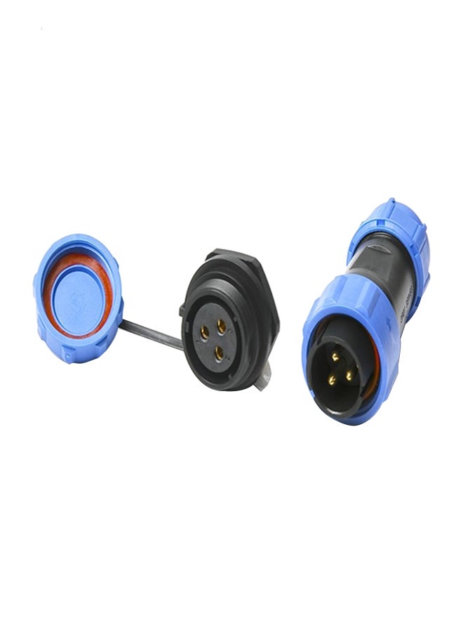 Waterproof Aviation Connector Plug And Socket Blue/Black  - Image 1