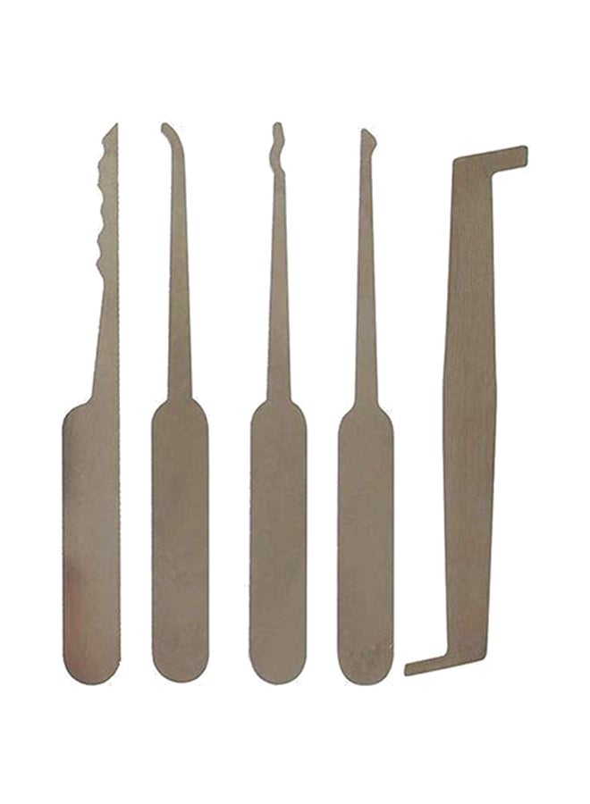 5-Piece Locksmith Padlock Grey 8.7cm - Image 1