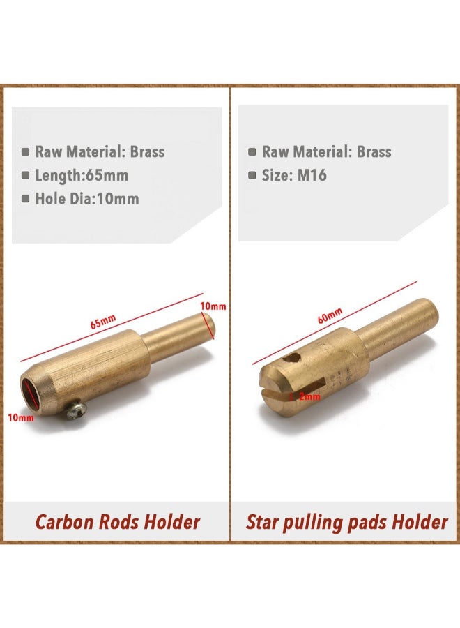 طقم أدوات إصلاح ولحام حلزوني مكون من 77 قطعة ذهبي وردي/ أزرق/ فضي/ بيج 36.5سم - Image 2