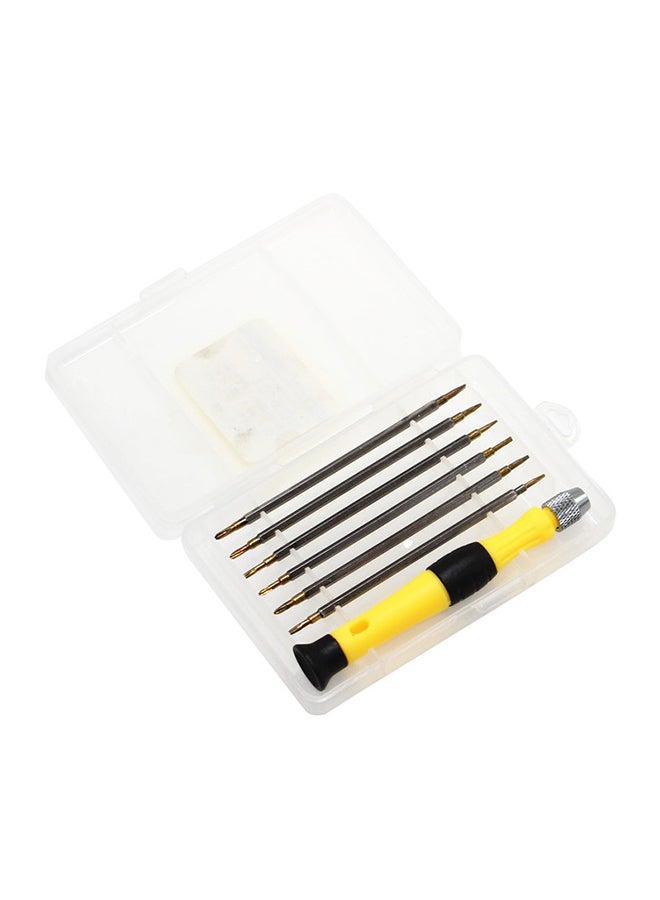 7-In-1 Manual Maintenance Tool Kit Black/Yellow/Silver 11cm  - Image 1