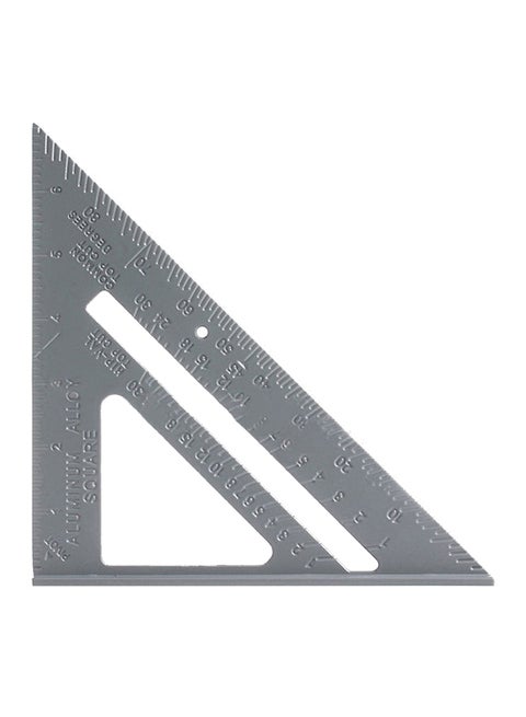Triangle Ruler Protractor Grey 20centimeter