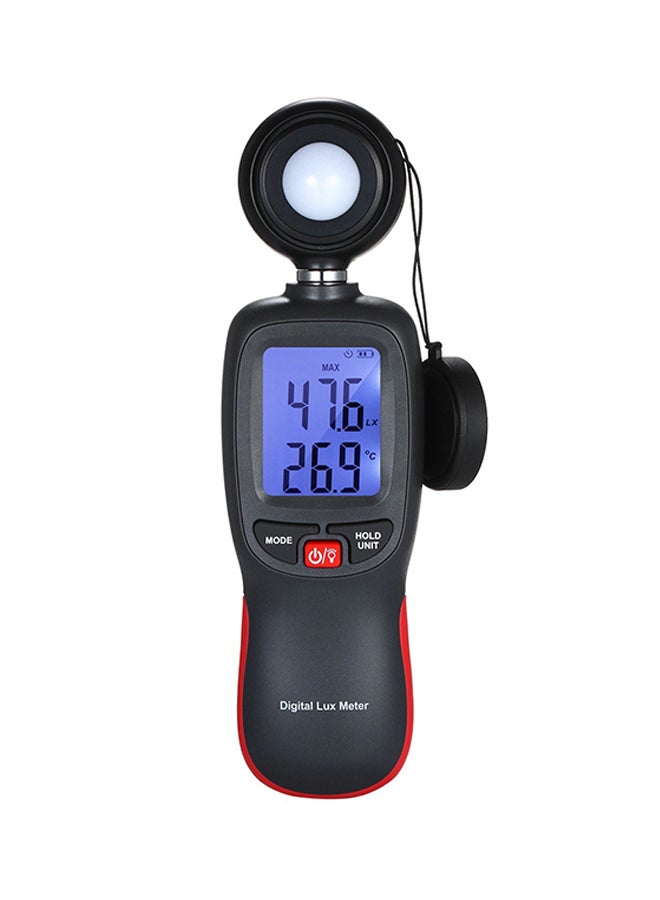 Digital Handheld Backlight Lux Meter With LCD Display Red/Black - Image 1