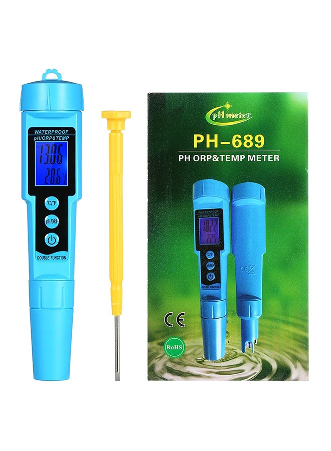 3-In-1 Professional Digital LCD Water Quality Tester Kit Blue - Image 1