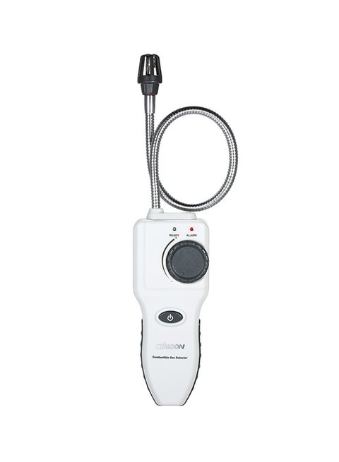Handheld Gas Leakage Location Determine Tester With Sound Light Alarm White/Silver