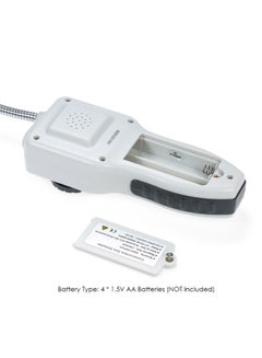KKmoon Handheld Gas Leakage Location Determine Tester With Sound Light Alarm White/Silver  - Image 2