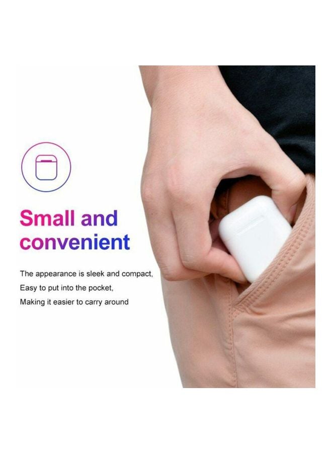 Generic - i12s Wireless In-Ear Headphones With Charging Box White - Image 1