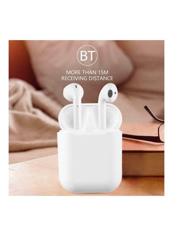 Generic - i12s Wireless In-Ear Headphones With Charging Box White - Image 1