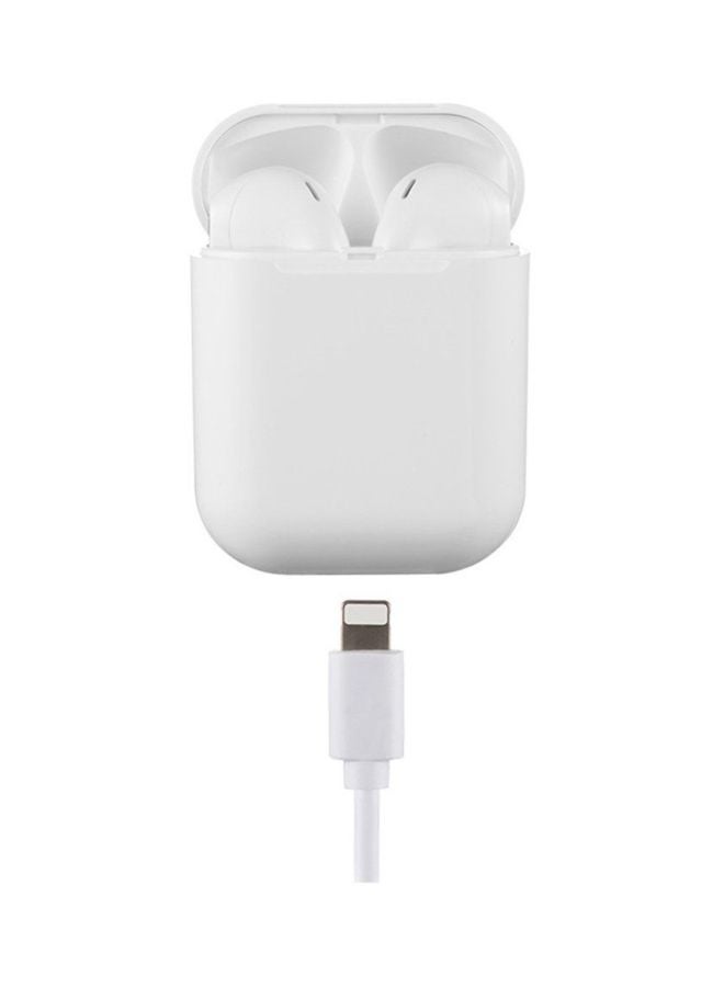 Generic - i12s Wireless In-Ear Headphones With Charging Box White - Image 1