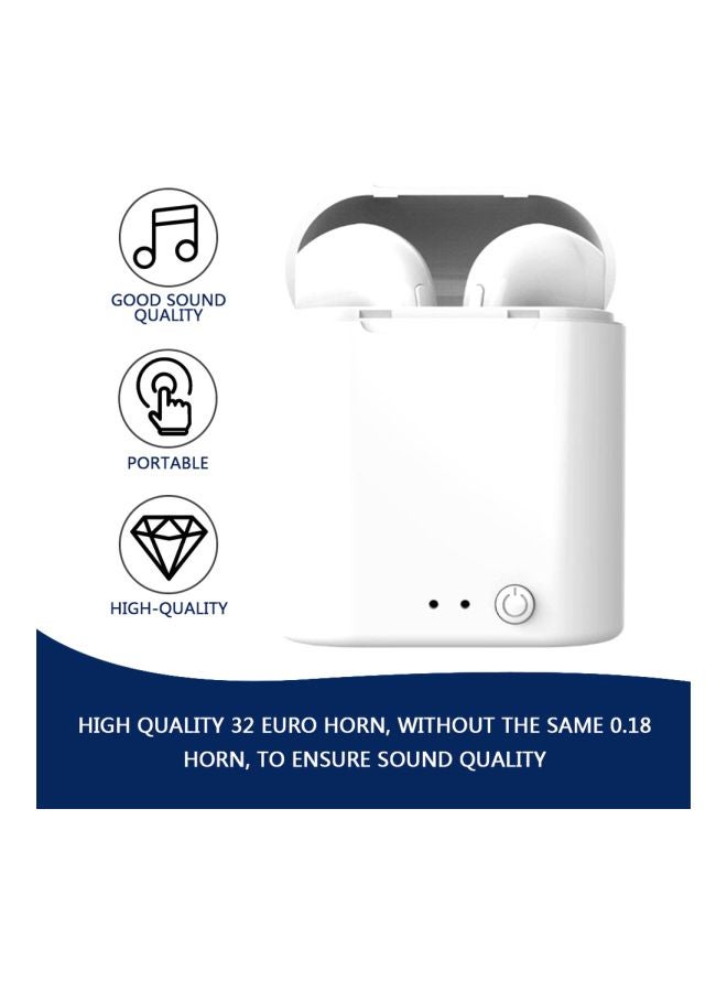 Generic - i7s TWS Wireless In-Ear Headphones With Charging Box White - Image 1