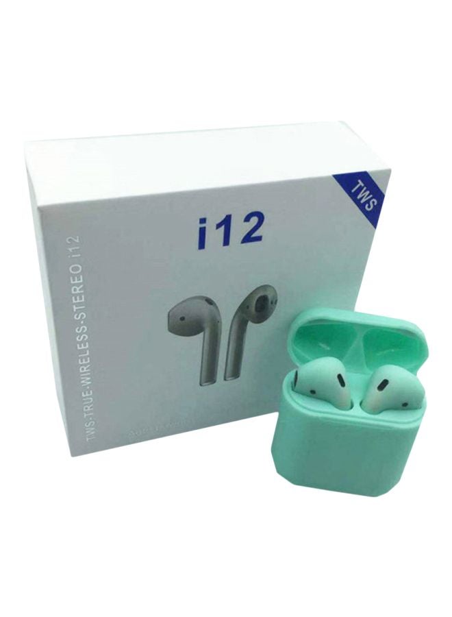 Generic - i12 Wireless In-Ear Headphones With Charging Box Green - Image 1