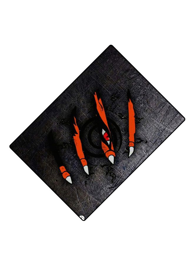 BP Printed Anti-Slip Gaming Mouse Pad Black/Orange - Image 2