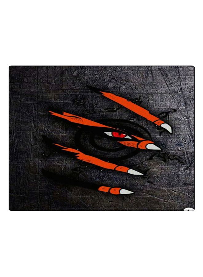 BP Printed Anti-Slip Gaming Mouse Pad Black/Orange - Image 1