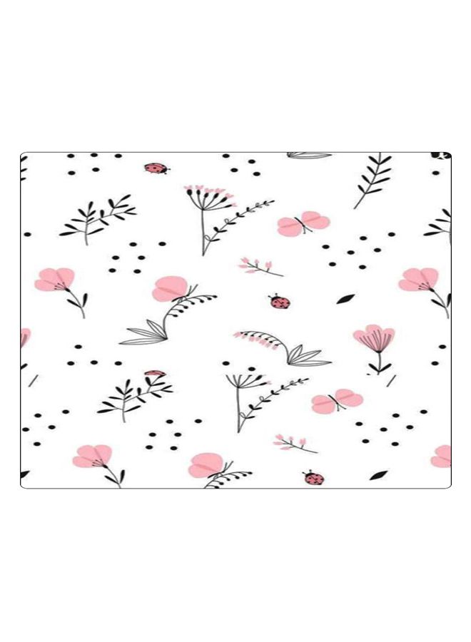 BP Printed Anti-Slip Gaming Mouse Pad White/Pink/Black - Image 1