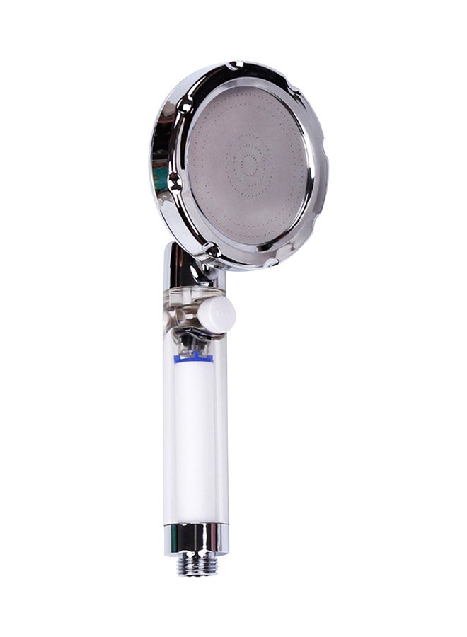 360 Degree Rotatable Shower Head With ON/Off Pause Switch Filter White/Silver - Image 1