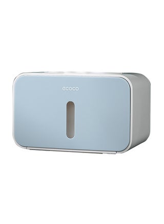 Waterproof Wall Mounted Paper Roll Tissue Box Blue/Grey - v1592930657/N38690412A_1