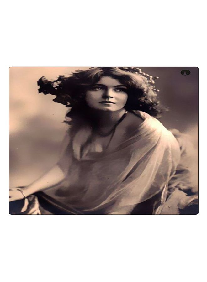 BP Printed Anti-Slip Gaming Mouse Pad Beige/Grey/Black - Image 1