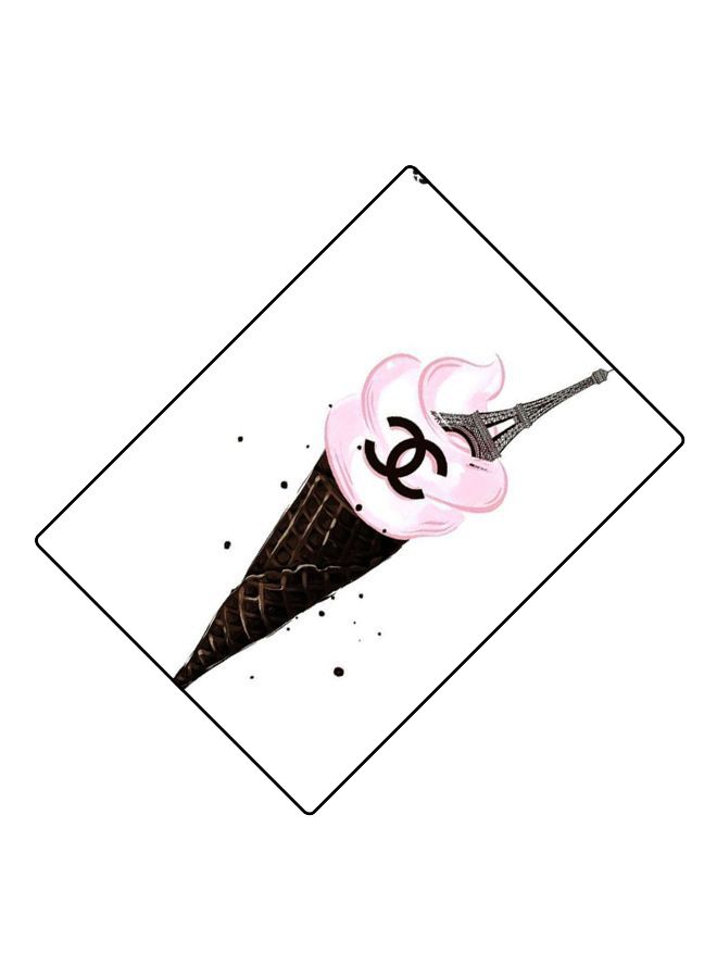 BP Printed Anti-Slip Gaming Mouse Pad White/Brown/Pink - Image 2