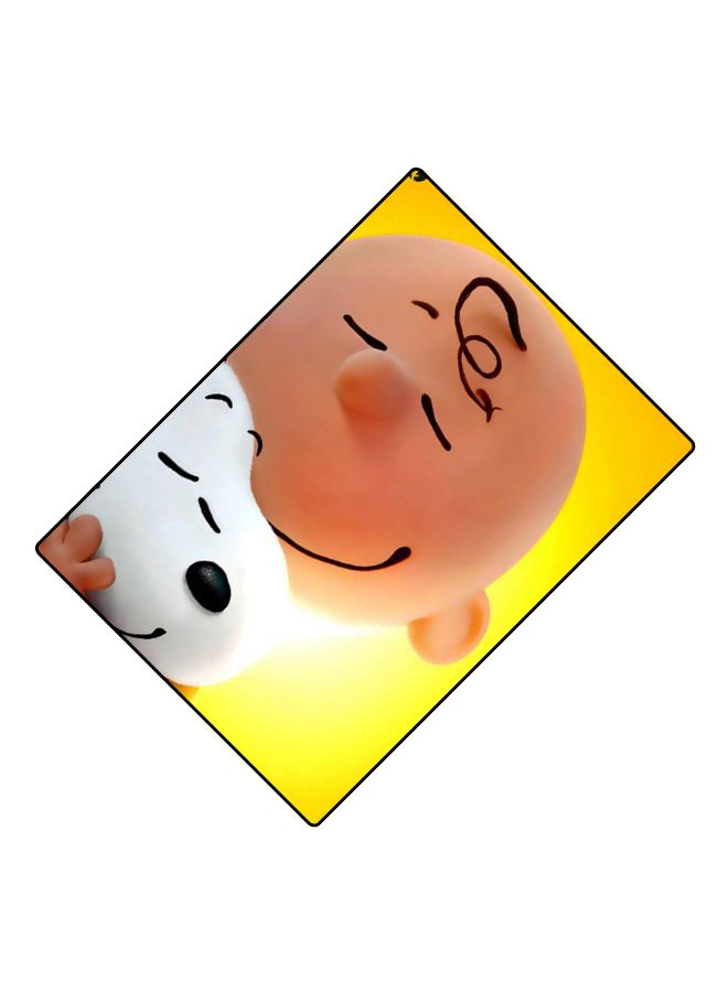 بي بي لوحة ماوس ألعاب بتصميم مضادة للانزلاق وبنمط مطبوع أصفر/بيج/أبيض - Image 2