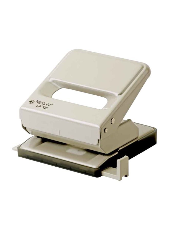 Kangaro Metal Paper Punch White/Black 