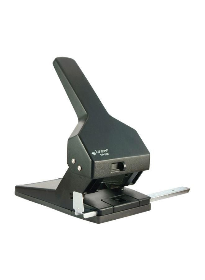 Kangaro Aluminium Paper Punch Black