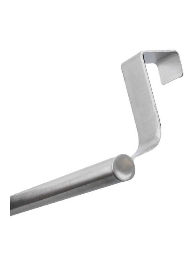 Wall Mounted Stainless Steel Bathroom Towel Rack Silver 36x7.5cm - Image 2