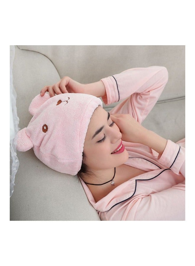 Animal Cartoon Designed Shower Cap Pink