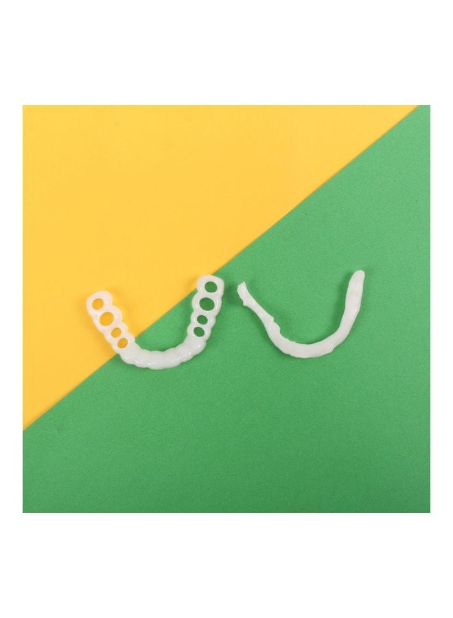 Generic - Portable Snap On Denture Silicone Tooth White - Image 1