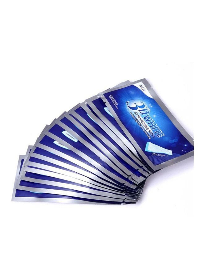 14-Piece 3D White Teeth Whitening Strips Clear - Image 2
