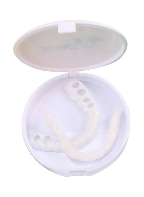 Portable Snap On Denture Silicone Tooth White